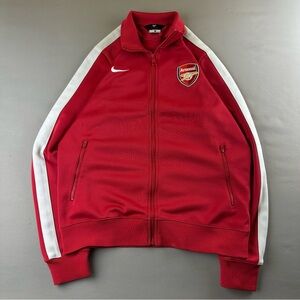Nike Red Arsenal Crest Track Jacket with White Trim